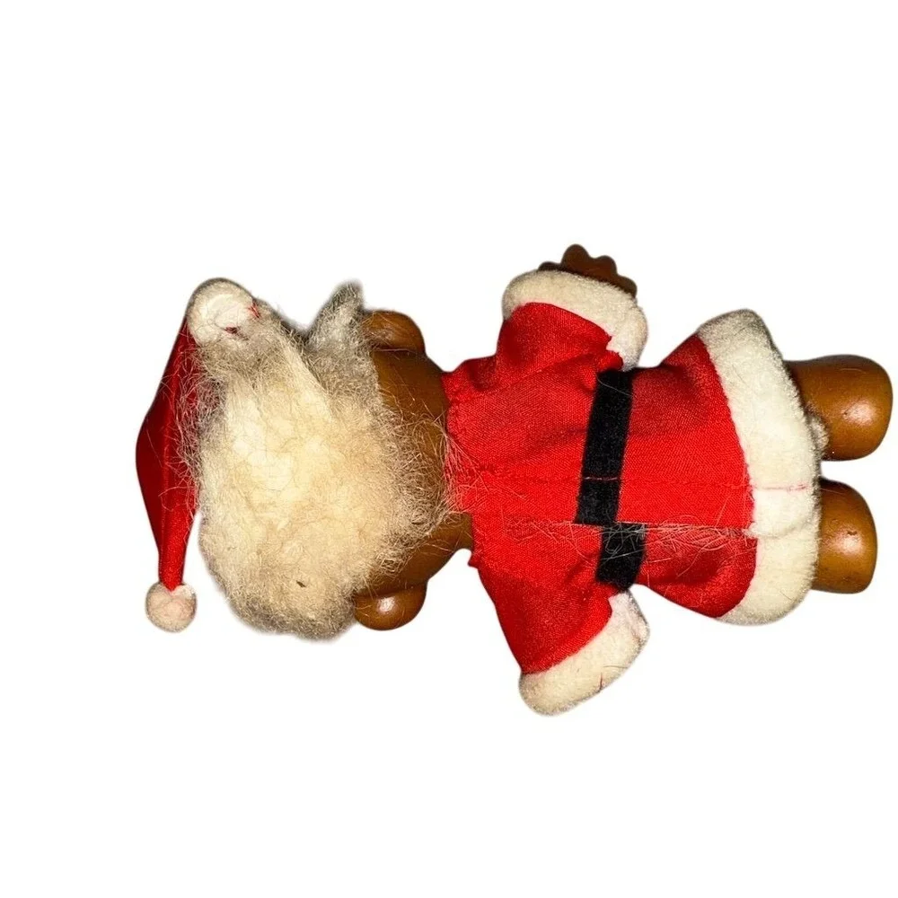 Vintage Russ Troll Doll Santa Claus with White‎ Hair 5 3/4